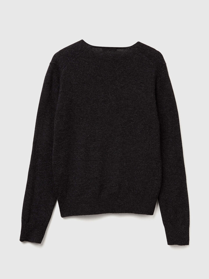 V NECK SWEATER L/S Femme image number 5